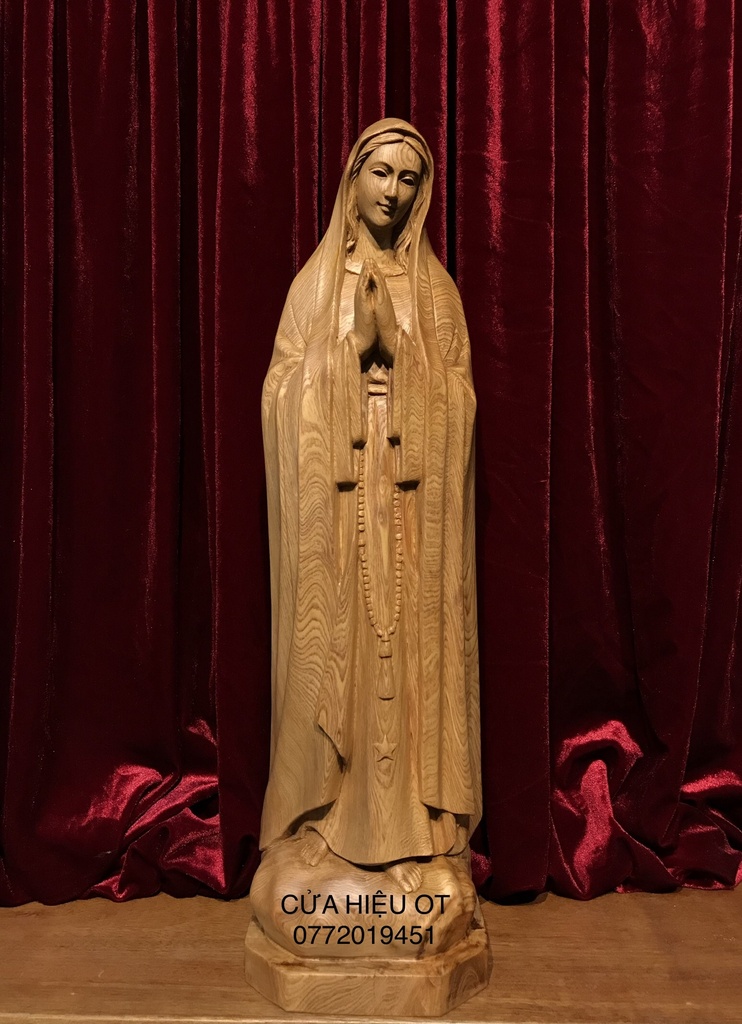 TƯỢNG GỖ ĐỨC MẸ FATIMA BÌNH TRIỆU